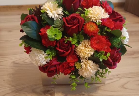 Ogłoszenie - Flower Box z kwiatów mydlanych. Zdjęcie 2