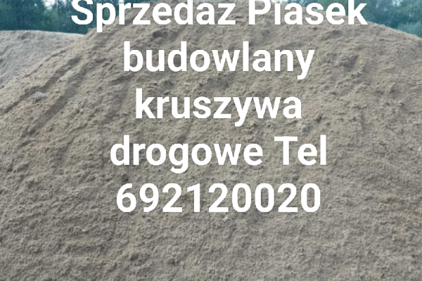 Ogłoszenie - Sprzedaż piasek kliniec żwir ziemia Czarna Łańcut tel 692120020 Podkarpacie. Zdjęcie 1