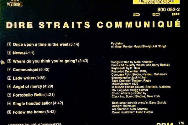 Ogłoszenie - CD Nowa -Polecam Kultowy Album CD Zespołu DIRE STRAITS  - Communique CD. Zdjęcie 2