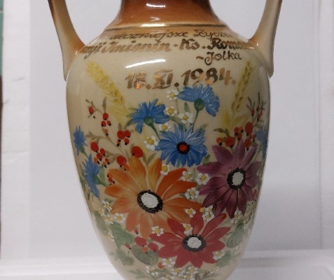 Ogłoszenie - Sprzedam Okazały Wazon Ręcznie Malowany Lata 80-te. Zdjęcie 5