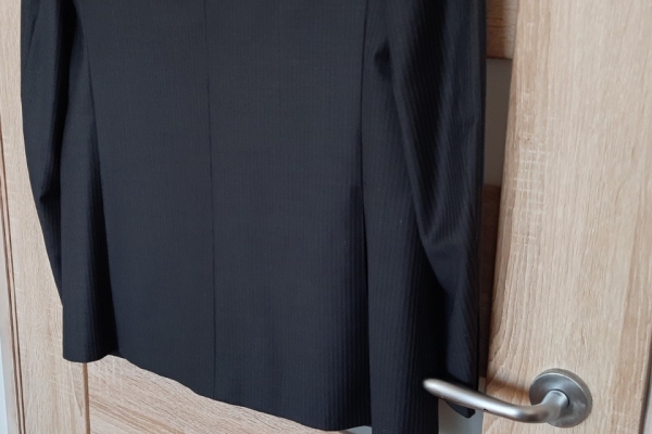 Ogłoszenie - męska MARYNARKA grafitowo-czarna, wełna, na 182 cm, stan jak nowy !. Zdjęcie 9
