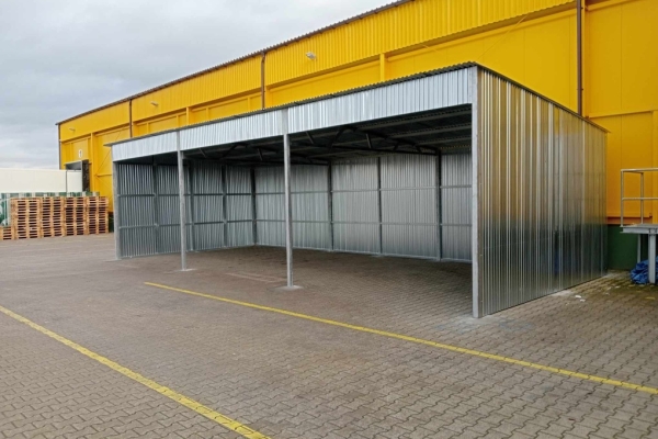 Ogłoszenie - Wiata garażowa 9×5 spad na tyłu, blacha ocynk. Zdjęcie 2