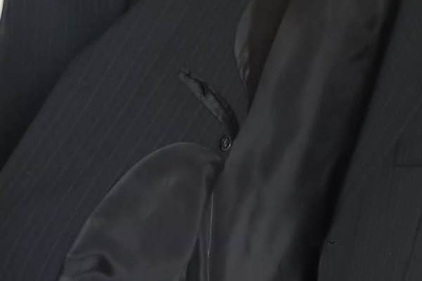 Ogłoszenie - męska MARYNARKA grafitowo-czarna, wełna, na 182 cm, stan jak nowy !. Zdjęcie 8