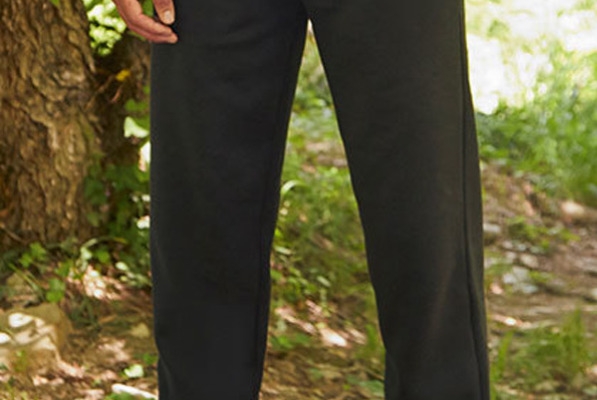 Ogłoszenie - Męskie Spodnie dresowe ze ściągaczami granatowe FRUIT of the LOOM. Zdjęcie 3