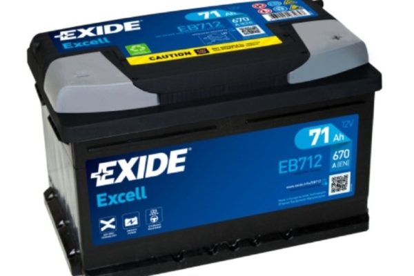 Ogłoszenie - Akumulator Exide Excell 71Ah 670A EB712 EN PRAWY PLUS. Zdjęcie 1