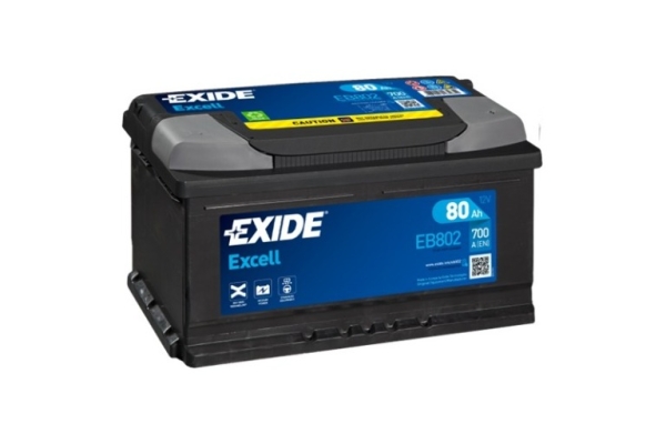 Ogłoszenie - Akumulator Exide Excell 80Ah 700A EB802 EN PRAWY PLUS. Zdjęcie 1