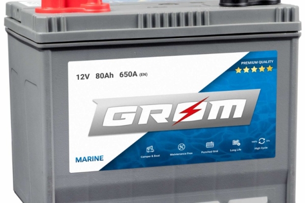 Ogłoszenie - Akumulator 80Ah 650A Grom Marine. Zdjęcie 1