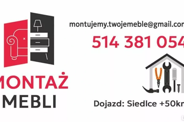 Ogłoszenie - Montaż mebli Siedlce mazowieckie. Zdjęcie 1