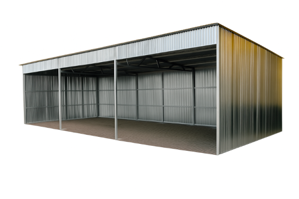 Ogłoszenie - Wiata garażowa 9×5 spad na tyłu, blacha ocynk. Zdjęcie 1