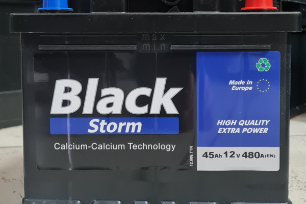 Ogłoszenie - Akumulator Black Storm 45Ah 480A Prawy Plus - Opole. Zdjęcie 1