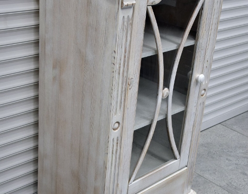 Ogłoszenie - witryna z drewna sosnowego - jak nowa. Zdjęcie 2