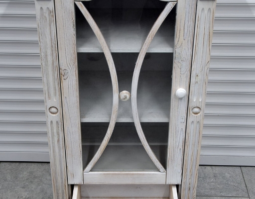 Ogłoszenie - witryna z drewna sosnowego - jak nowa. Zdjęcie 3