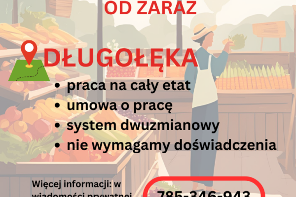 Ogłoszenie - Praca w markecie, Dino Polska S.A., Długołęka. Zdjęcie 1