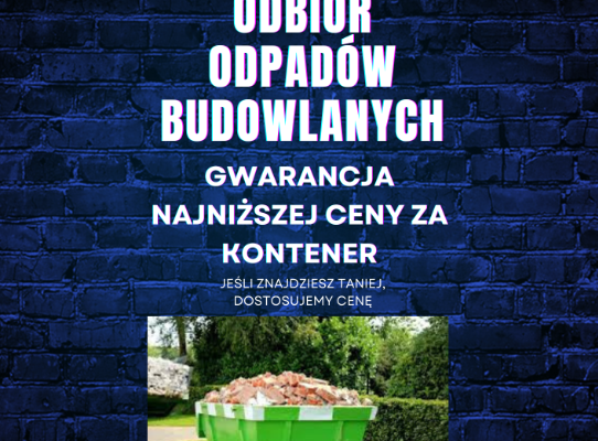 Ogłoszenie - Odpady budowlane odbiór, kontenery, składowisko. Zdjęcie 1