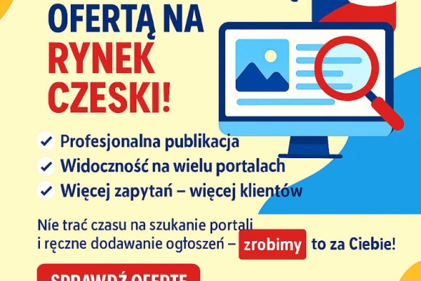 Ogłoszenie - Reklama w Czechach - publikacja ogłoszeń na czeskich portalach. Zdjęcie 1
