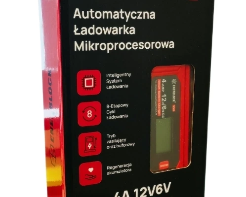 Ogłoszenie - Automatyczna ładowarka mikroprocesorowa Enerblock 6/12V 4A LFP AGM GEL EFB. Zdjęcie 1
