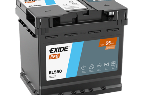Ogłoszenie - Akumulator 55Ah 540A Exide EFB. Zdjęcie 1