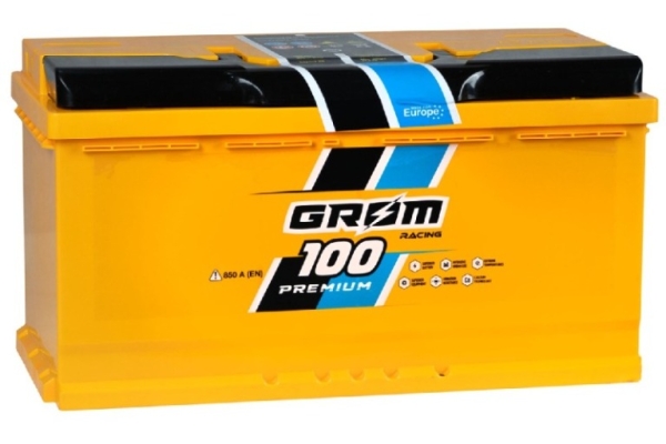Ogłoszenie - Akumulator 100Ah 850A Grom Racing Prawy Plus. Zdjęcie 1
