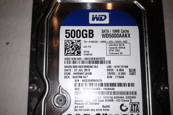 Ogłoszenie - WD 5000AAK DYSK HDD 500 Gb. Zdjęcie 1