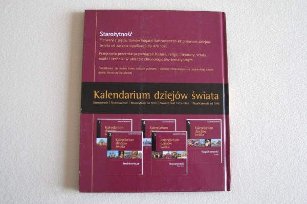 Ogłoszenie - Kalendarium dziejów świata - Starożytność. Zdjęcie 2