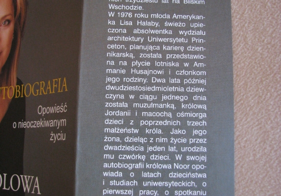 Ogłoszenie - Królowa Noor Autobiografia Opowieść o nieoczekiwanym życiu Noor AL Husajn. Zdjęcie 9