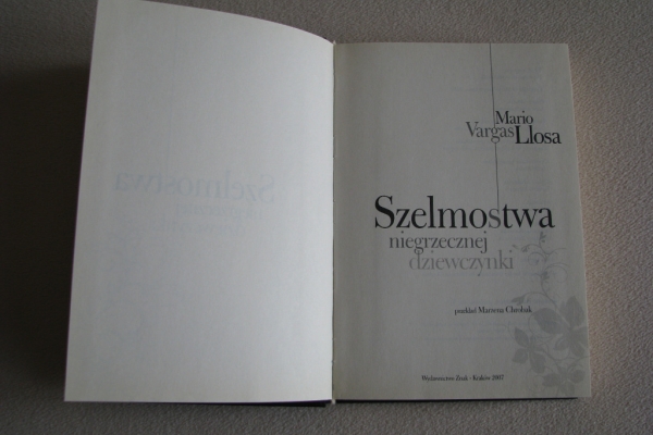 Ogłoszenie - Szelmostwa niegrzecznej dziewczynki - Mario Vargas Llosa. Zdjęcie 6