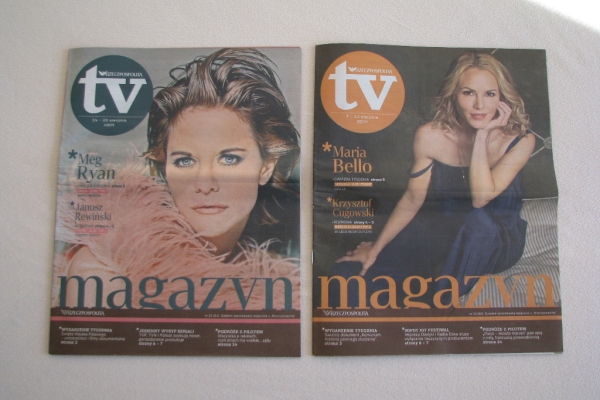 Ogłoszenie - Gazeta telewizyjna – Rzeczpospolita TV sierpień 2009. Zdjęcie 1