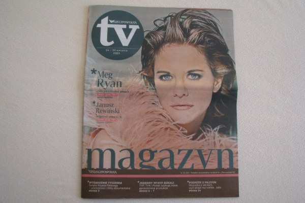 Ogłoszenie - Gazeta telewizyjna – Rzeczpospolita TV sierpień 2009. Zdjęcie 3