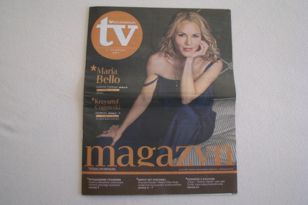 Ogłoszenie - Gazeta telewizyjna – Rzeczpospolita TV sierpień 2009. Zdjęcie 2