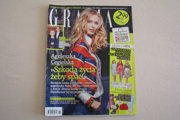 Ogłoszenie - Magazyn Grazia – dwutygodnik nr 7 (36) 2014r.. Zdjęcie 1