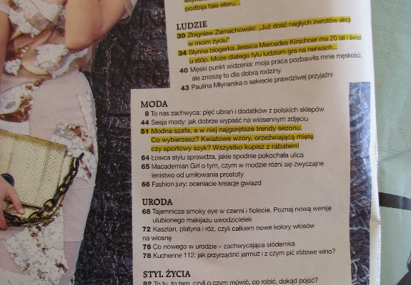 Ogłoszenie - Magazyn Grazia – dwutygodnik nr 7 (36) 2014r.. Zdjęcie 4