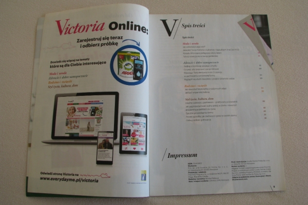Ogłoszenie - Victoria - magazyn dla ponadczasowych kobiet nr 2 z 2018r.. Zdjęcie 2