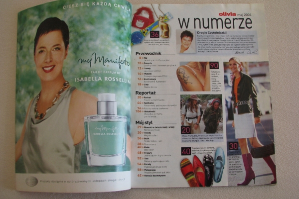 Ogłoszenie - Magazyn Olivia – miesięcznik nr 5 maj 2004r.. Zdjęcie 3