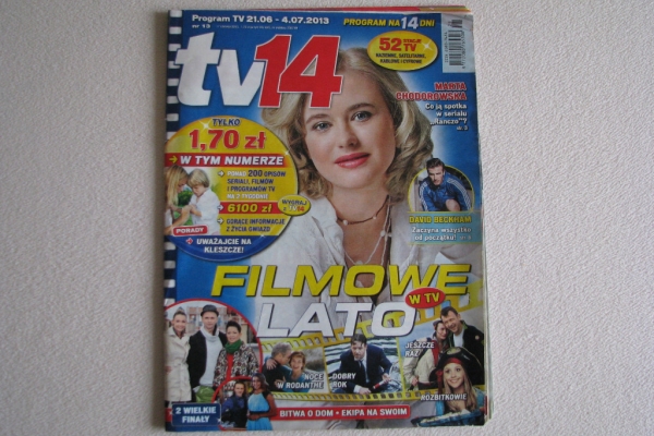 Ogłoszenie - Tv 14 - gazeta, program telewizyjny nr 13 z 2013 roku. Zdjęcie 1