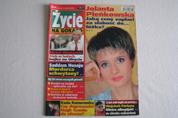 Ogłoszenie - Życie na gorąco – tygodnik z lat 2003-2006. Zdjęcie 3
