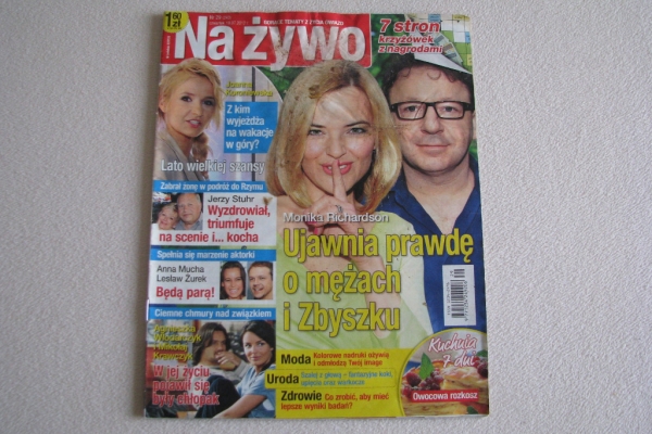 Ogłoszenie - Magazyn Na żywo – tygodnik nr 29 (243) lipiec 2012 r.. Zdjęcie 1