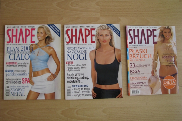 Ogłoszenie - Shape, nr 1-3, 2004 rok - magazyn - uroda, zdrowie, fitness, styl życia. Zdjęcie 1