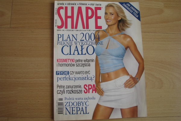 Ogłoszenie - Shape, nr 1-3, 2004 rok - magazyn - uroda, zdrowie, fitness, styl życia. Zdjęcie 3