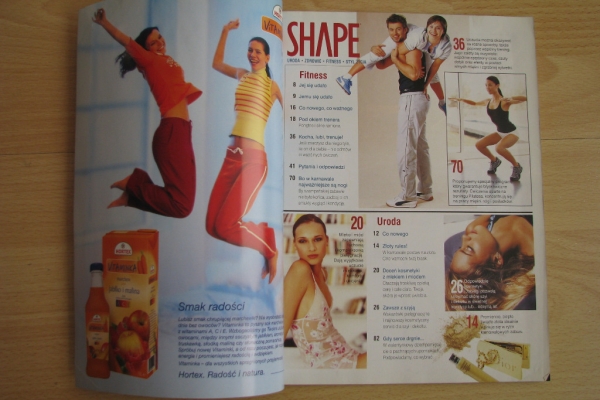 Ogłoszenie - Shape, nr 1-3, 2004 rok - magazyn - uroda, zdrowie, fitness, styl życia. Zdjęcie 7