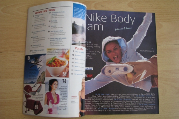Ogłoszenie - Shape, nr 1-3, 2004 rok - magazyn - uroda, zdrowie, fitness, styl życia. Zdjęcie 8