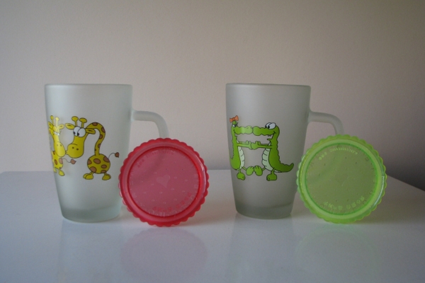 Ogłoszenie - Zakochane szklanki, kubki ze szronionego szkła z pokrywką - Meksyk. Zdjęcie 5