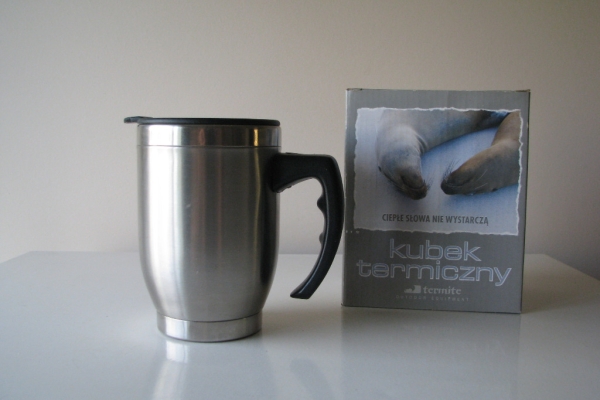 Ogłoszenie - Stalowy kubek termiczny Termite z pokrywką. Zdjęcie 2