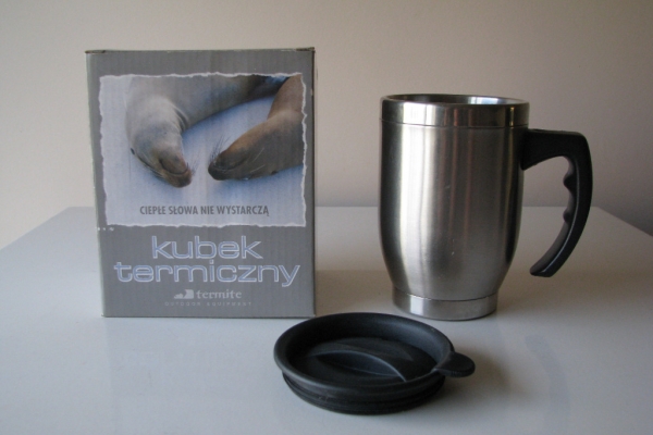 Ogłoszenie - Stalowy kubek termiczny Termite z pokrywką. Zdjęcie 1