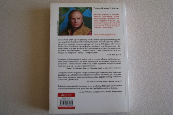 Ogłoszenie - Wędrujący świat – Grzegorz W. Kołodko – autograf autora. Zdjęcie 2