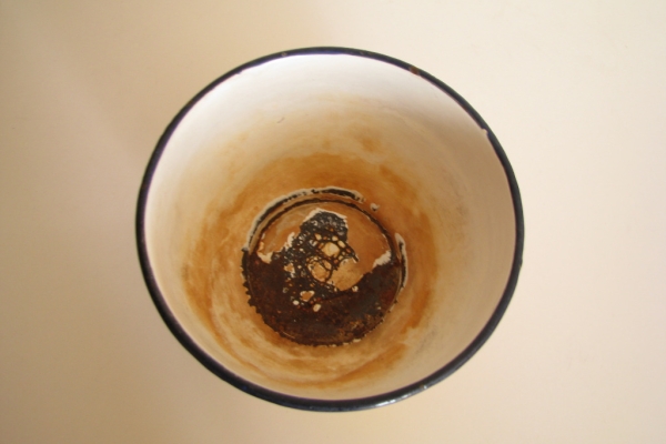 Ogłoszenie - Piękna, stara, metalowa, emaliowana na żółto miska we wzory. Zdjęcie 8