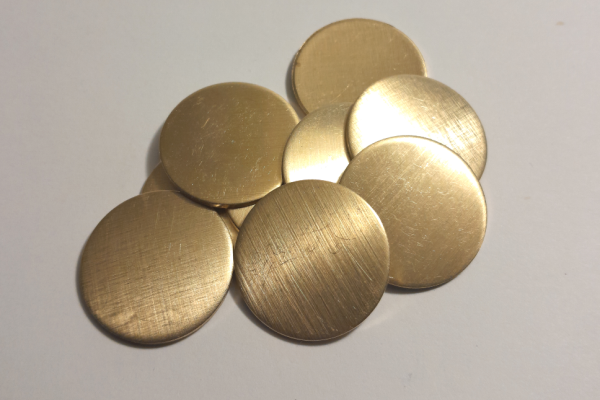 Ogłoszenie - Krążki mosiądz -mennicze 15-27 mm -zestaw 200 szt. Zdjęcie 1