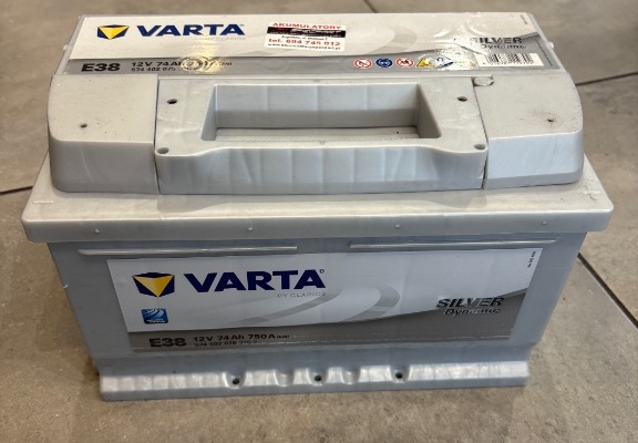 Ogłoszenie - Akumulator VARTA Silver Dynamic E38 74Ah 750A EN. Zdjęcie 1