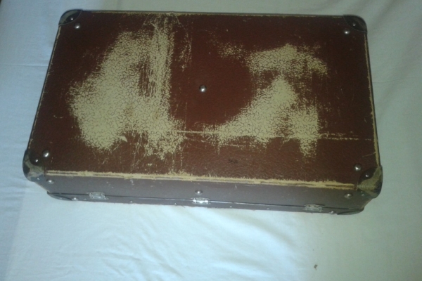 Ogłoszenie - WALIZKA TEKTUROWA STARA. Zdjęcie 6