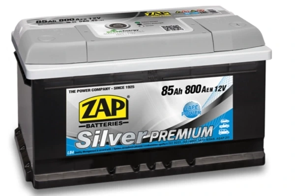 Ogłoszenie - Akumulator 85Ah 800A ZAP Silver Premium. Zdjęcie 1