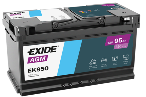 Ogłoszenie - Akumulator 95Ah 850A Exide AGM EK950. Zdjęcie 1